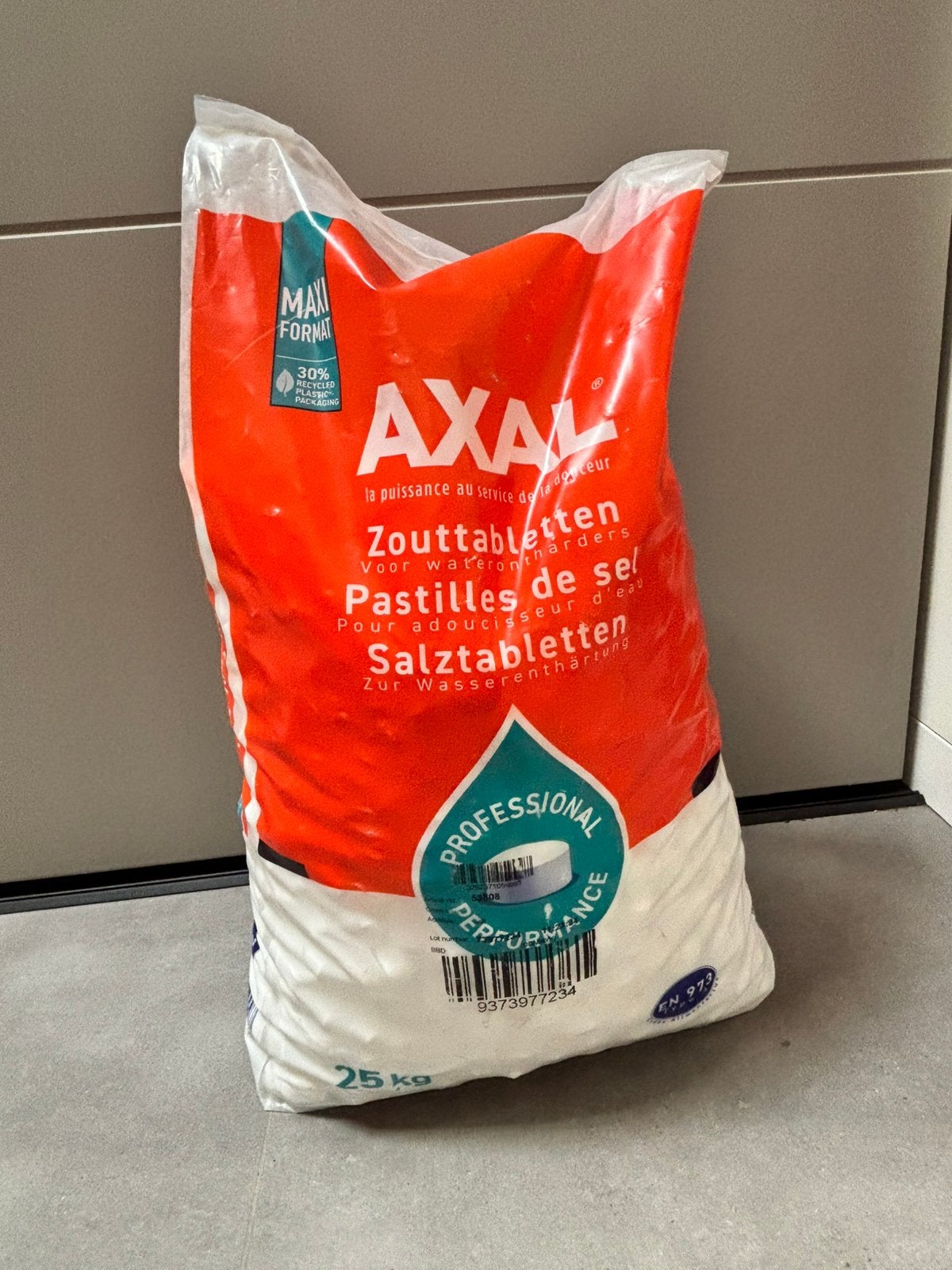 Zouttabletten voor waterontharder 25kg, Ophalen, Nieuw