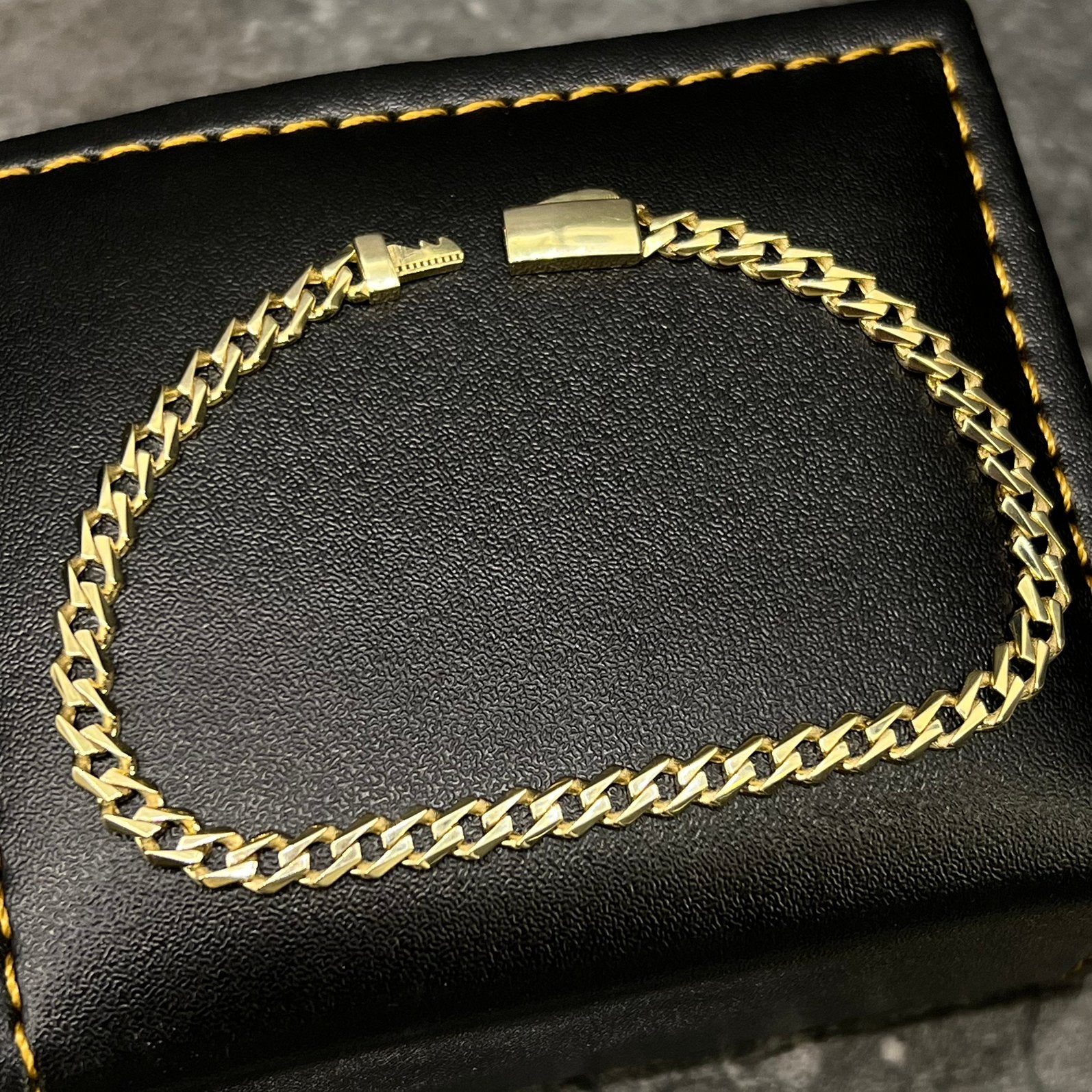14k gouden armband prachtig gourmet cuban schakel, Ophalen of Verzenden, Nieuw, Goud