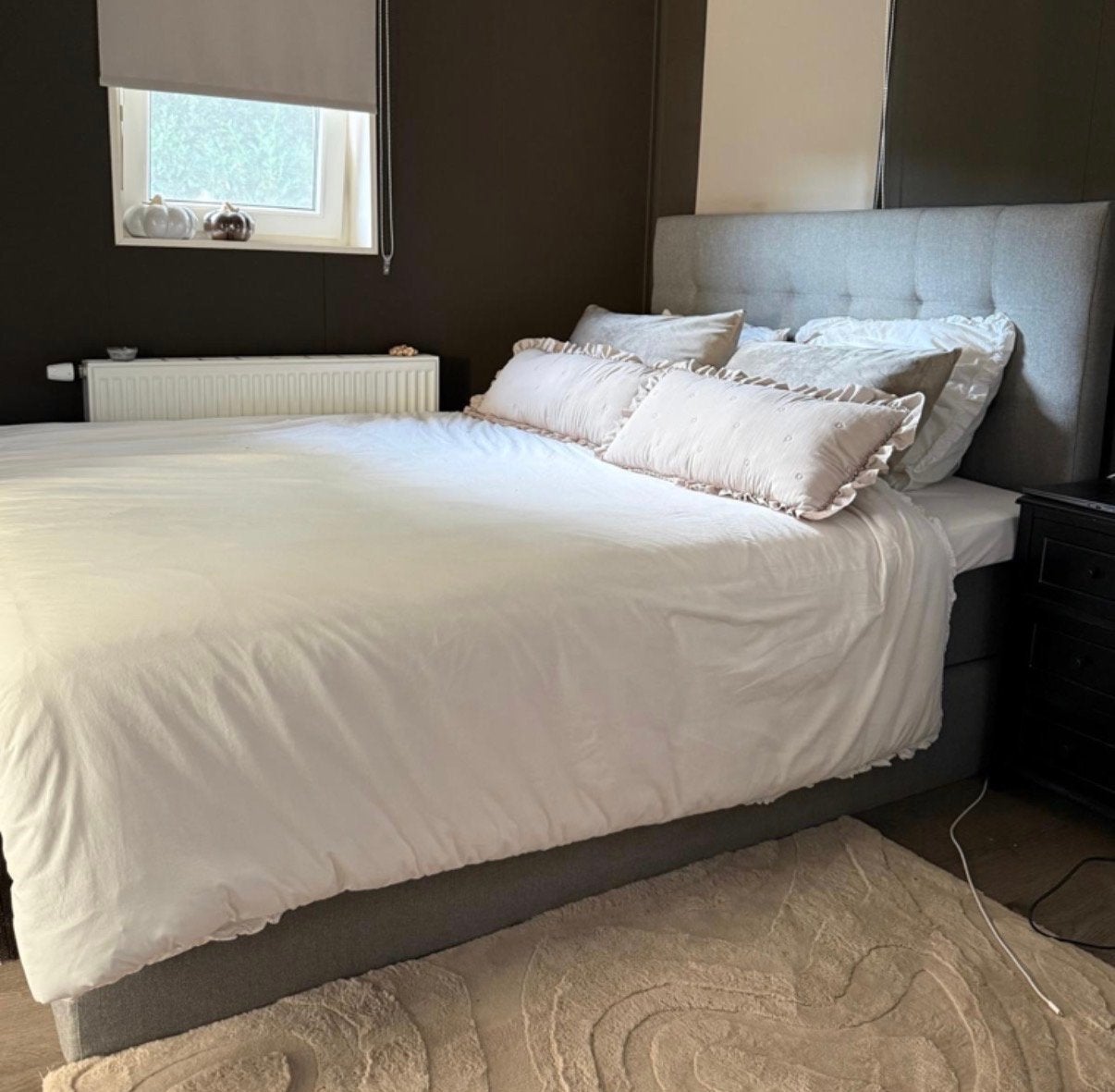 Boxspring 160x210 cm met topper, Huis en Inrichting, Ophalen, Gebruikt, 210 cm, Tweepersoons