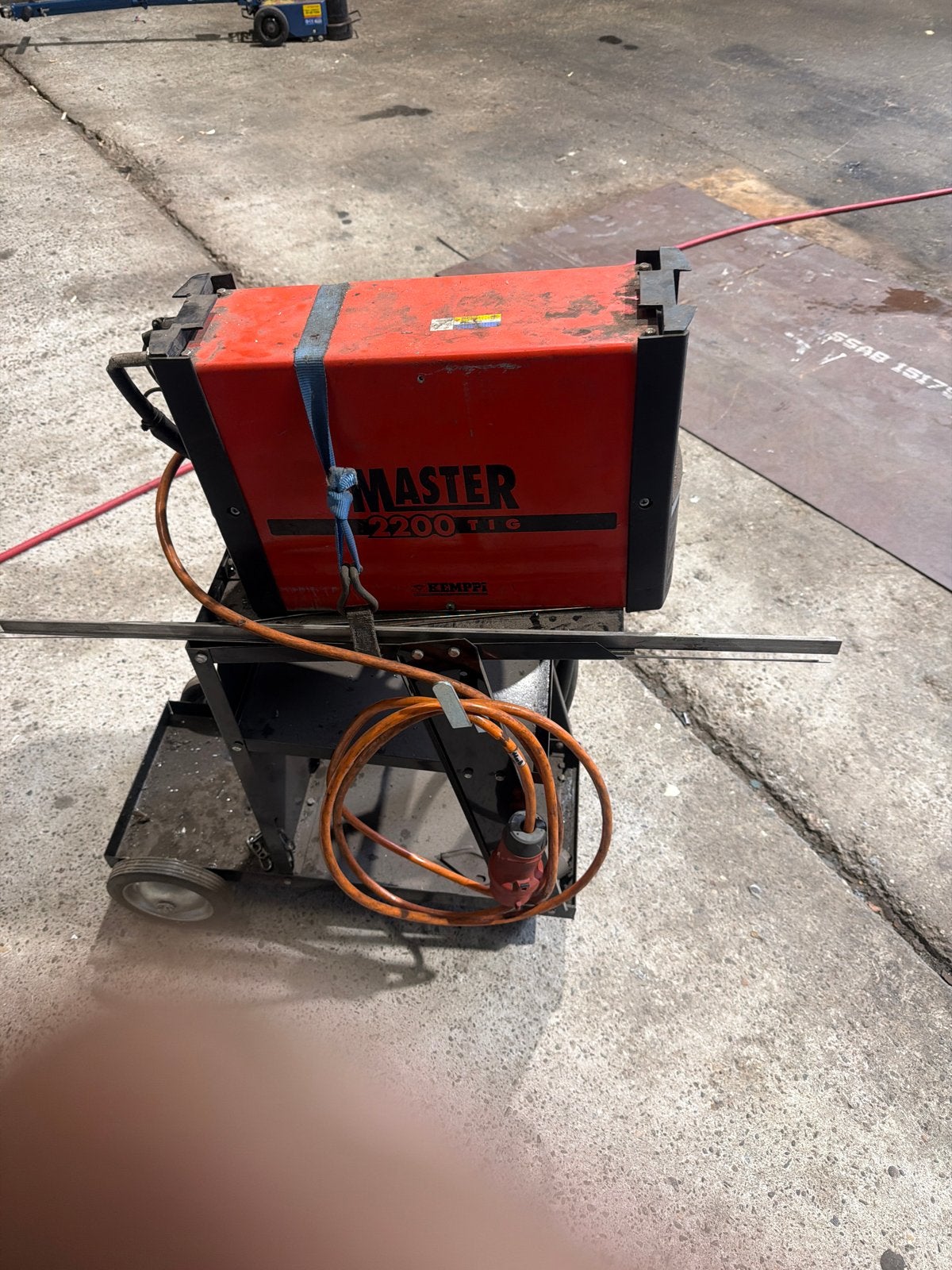 Kemppi Master 2200 DC TIG lasapparaat met 8m slangenpakket, Ophalen, Gebruikt, 150 tot 250 ampère, Tig
