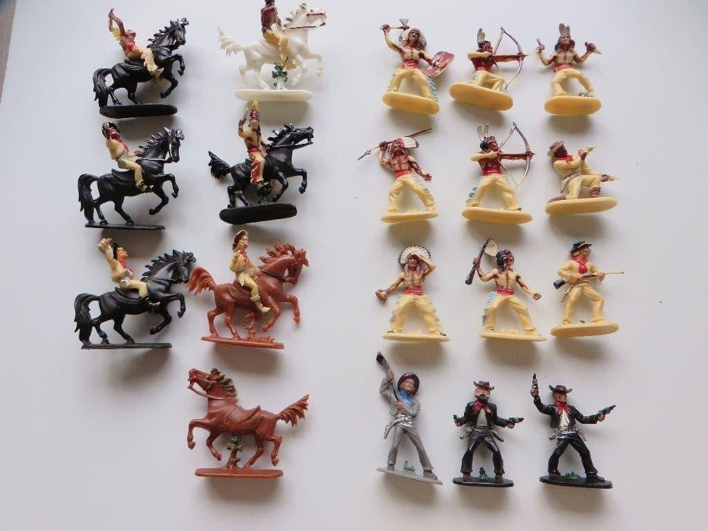 Set Western-figuren (Jean Hoeffler), Verzamelen, Poppetjes en Figuurtjes, Verzenden, Zo goed als nieuw