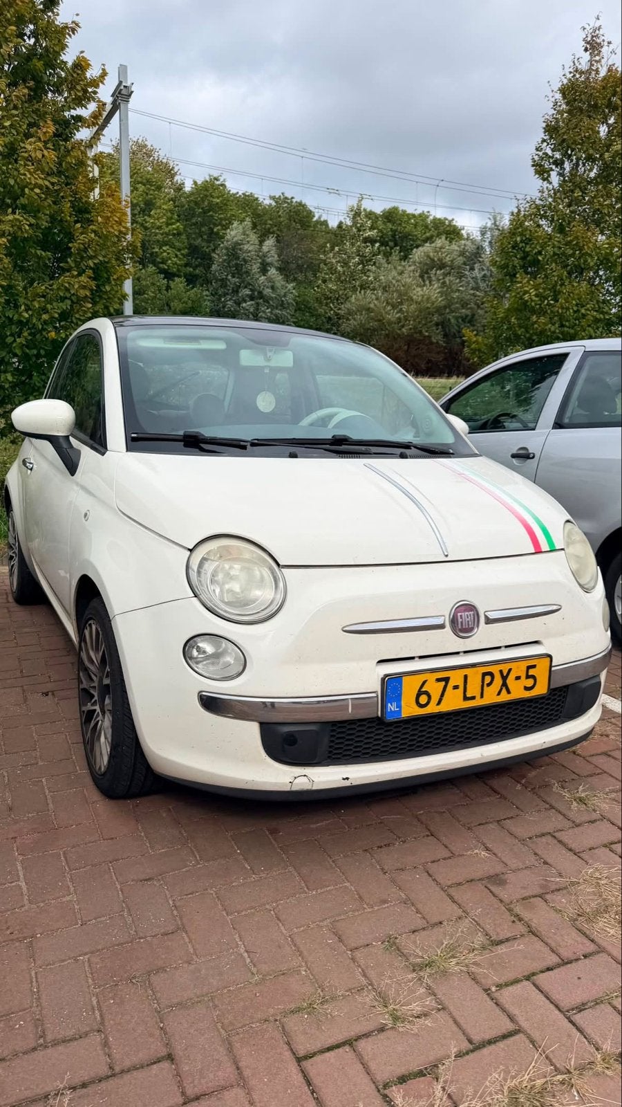 Fiat 500 1.2 AUT 51KW 2010 Wit, 1242 cc, 4 cilinders, Wit, Origineel Nederlands