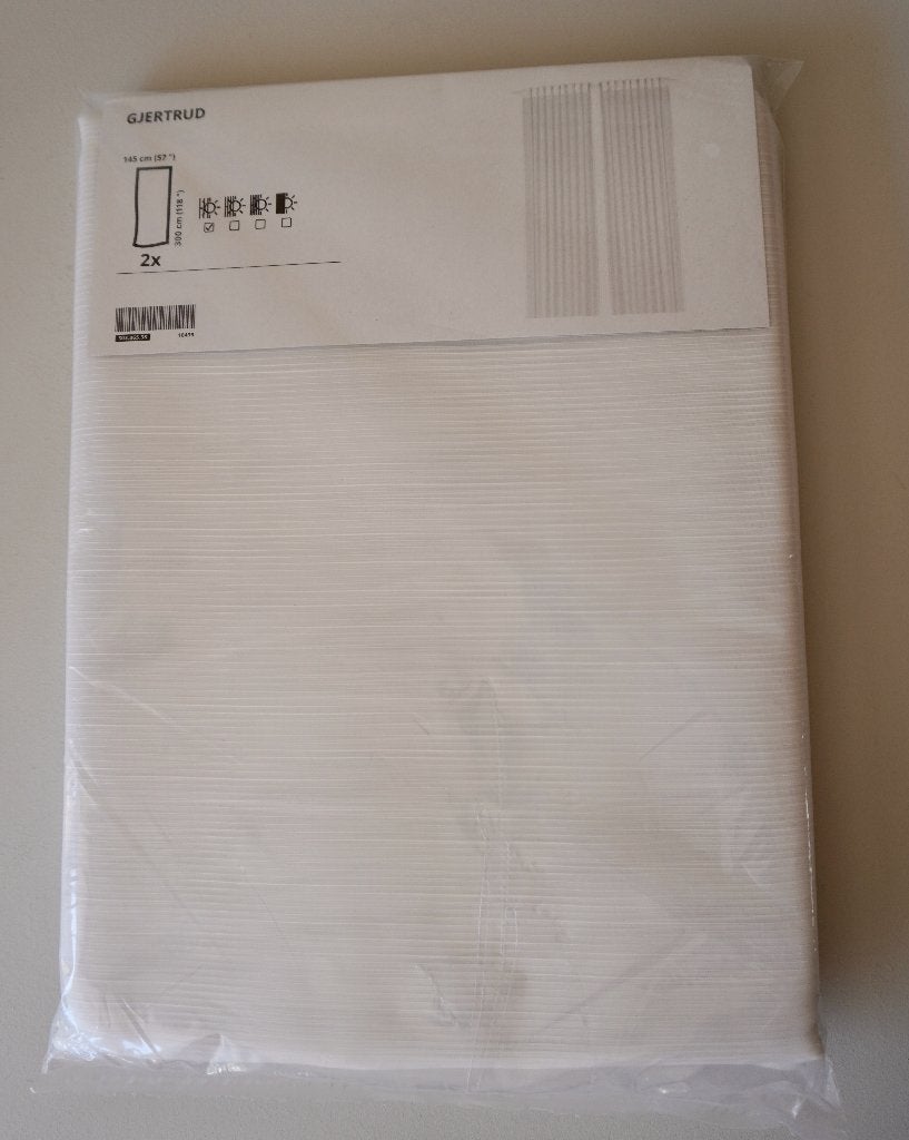 NIEUW IKEA vitragegordijnen gordijnen 145 x 300 paar, 300 cm, Wit, Ophalen of Verzenden, Gordijn
