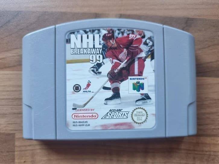NHL Breakaway 99, Spelcomputers en Games, Games | Nintendo 64, Ophalen of Verzenden, Zo goed als nieuw, Sport, 3 spelers of meer