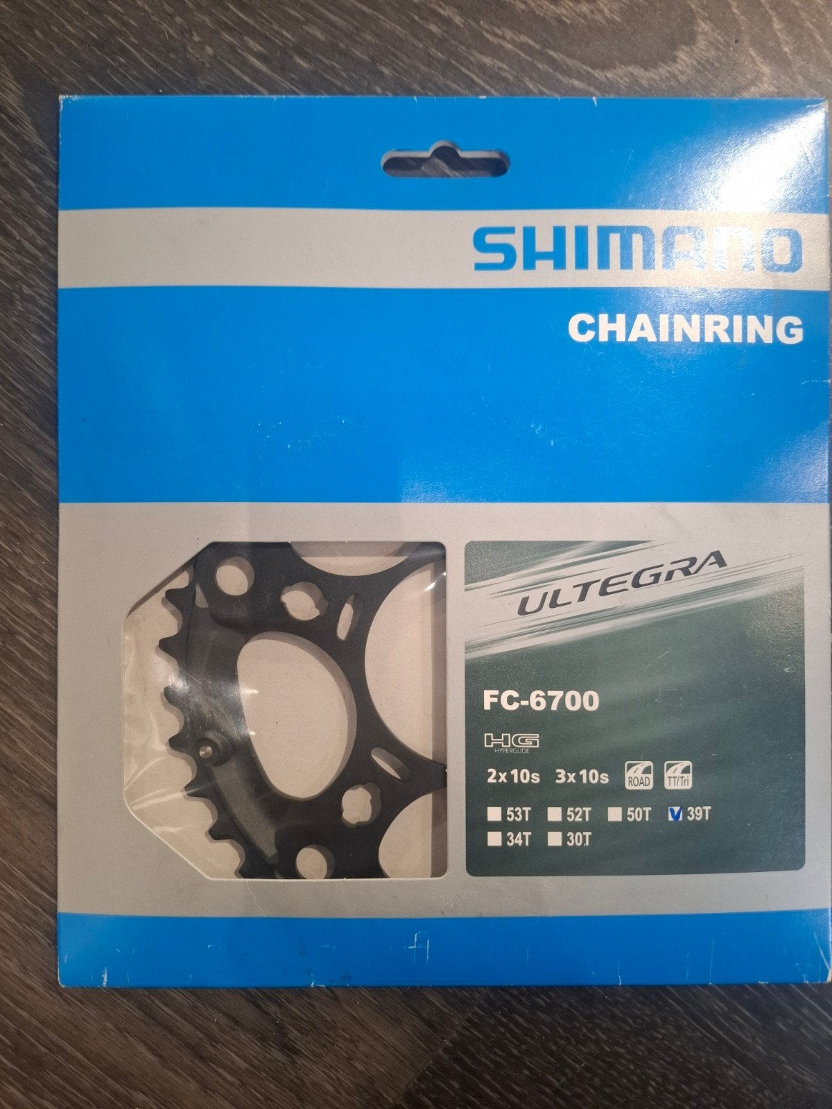 Shimano Ultegra FC-6700 Kettingblad 39T Grijs, Fietsen en Brommers, Nieuw, Ophalen of Verzenden, Derailleur of Ketting, Aluminium