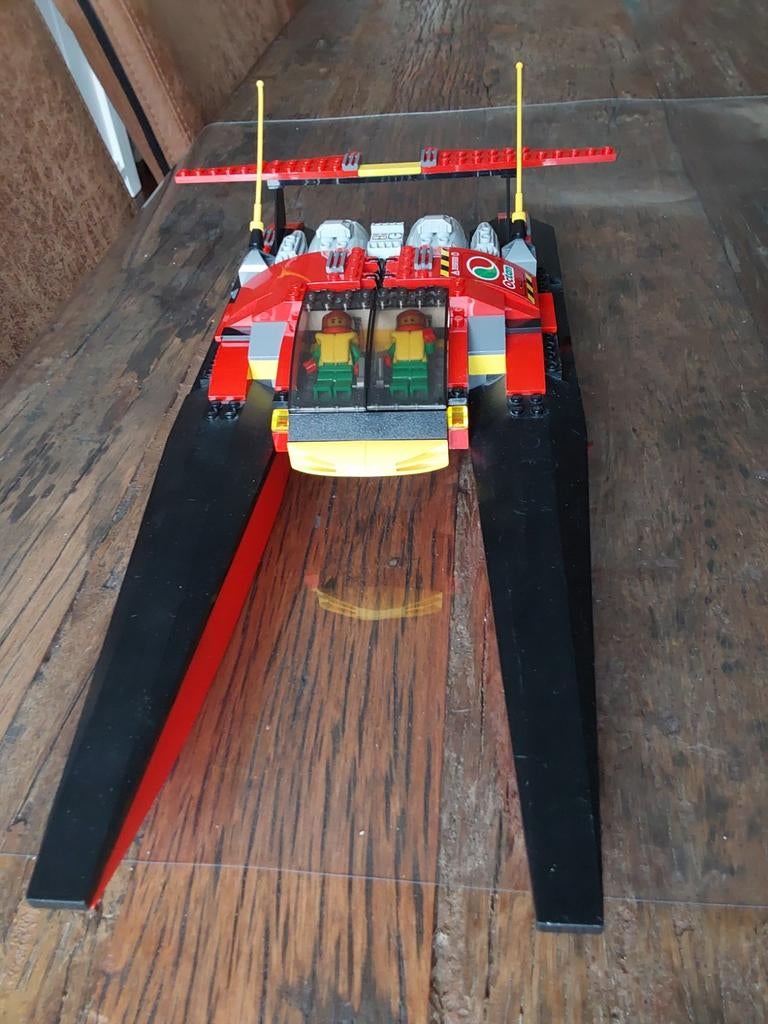 Lego City Raceboot 7244, Lego, Ophalen of Verzenden, Complete set, Compleet