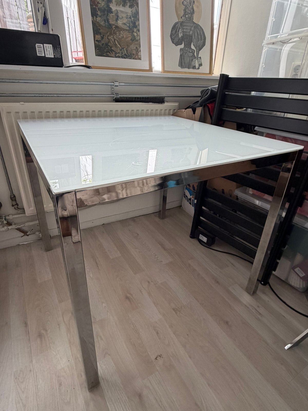 Eettafel IKEA TORSBY, Gebruikt, Glas, Rechthoekig, 50 tot 100 cm
