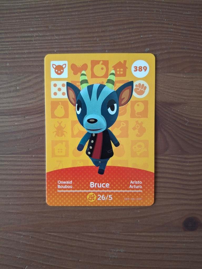 Animal Crossing Amiibo #389 Bruce, 1 speler, Ophalen of Verzenden, Zo goed als nieuw, Vanaf 3 jaar
