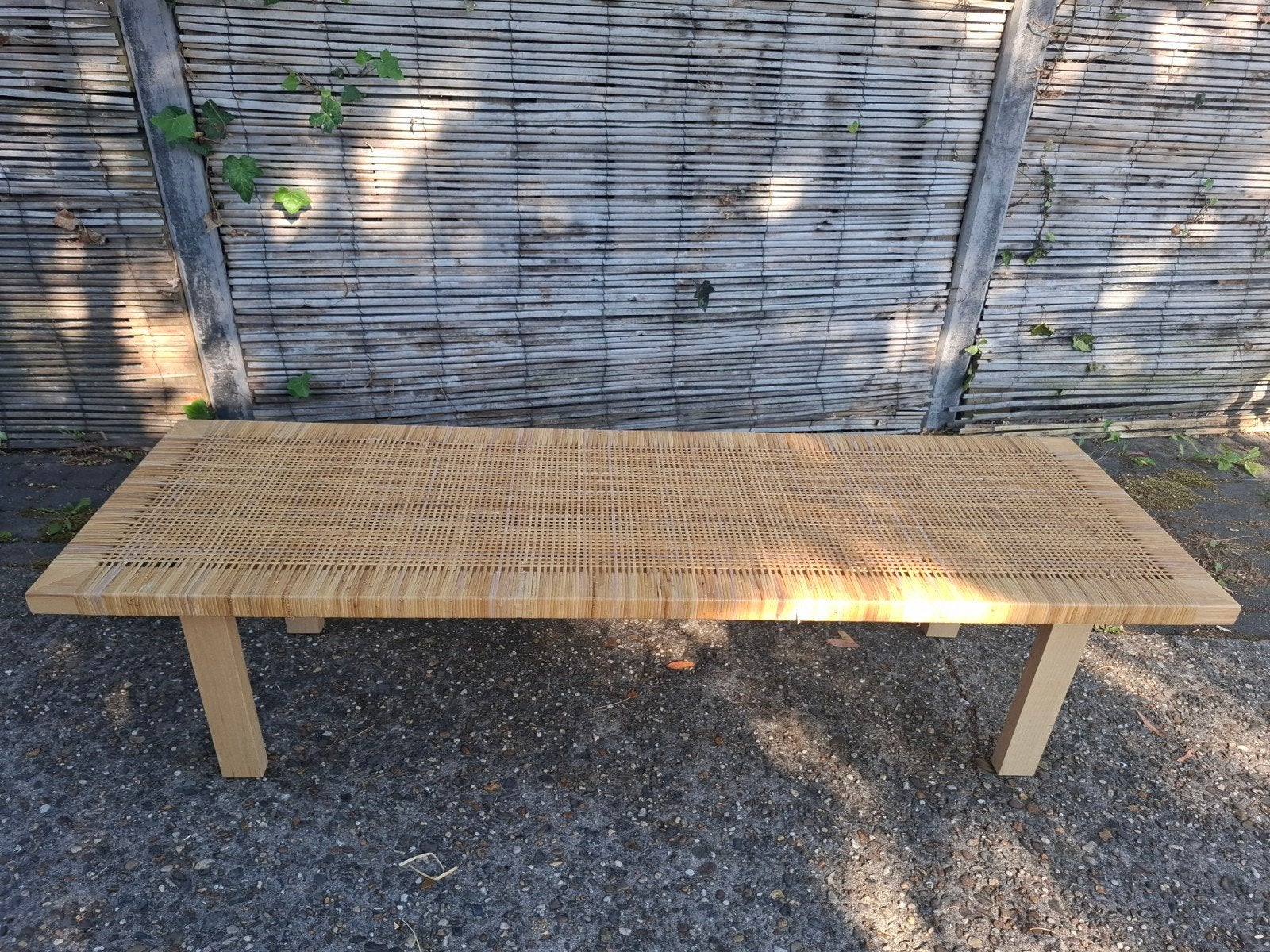 Rotan webbing bankje tafeltje Bali Ibiza, Ophalen