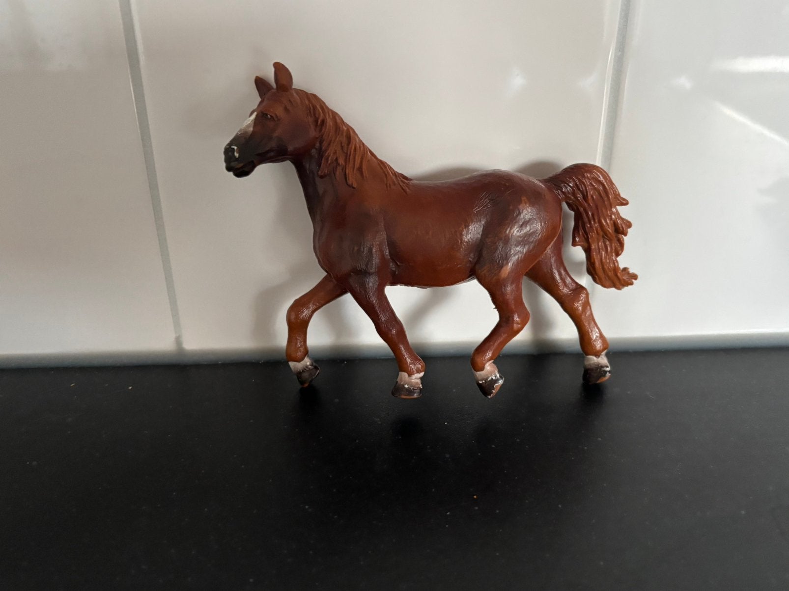 Schleich vos merrie 1993, Ophalen of Verzenden, Zo goed als nieuw, Paard, Beeldje of Figuurtje