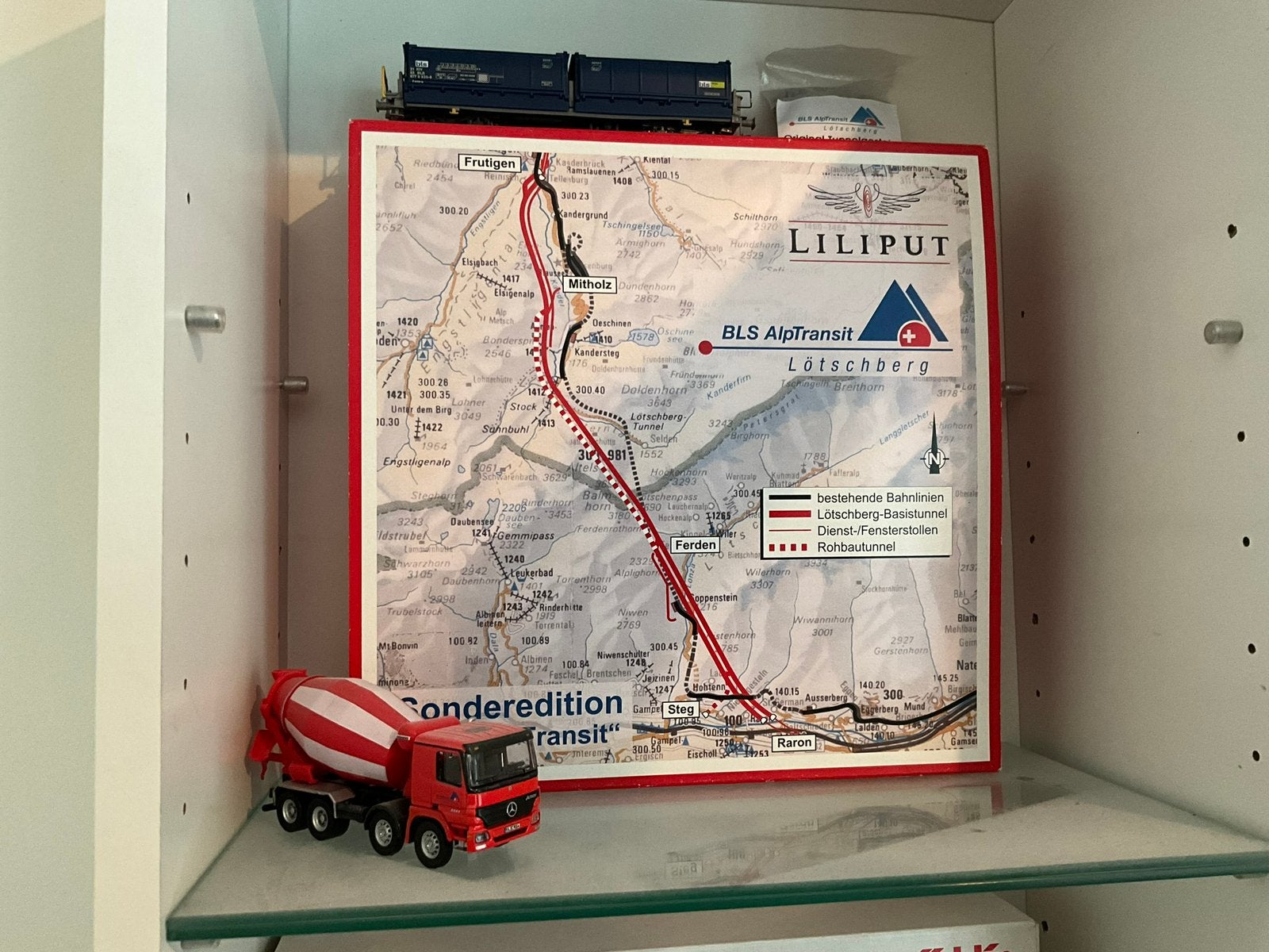 Liliput speciale set in verband met opening Lötschbergtunnel, Gelijkstroom, Wagon, Ophalen of Verzenden, Zo goed als nieuw