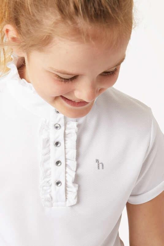 Horze wedstrijdshirt Christel Wit maat 128, 140, 152 of 164, Dieren en Toebehoren, Kinderen, Dressuur, ., Overige merken