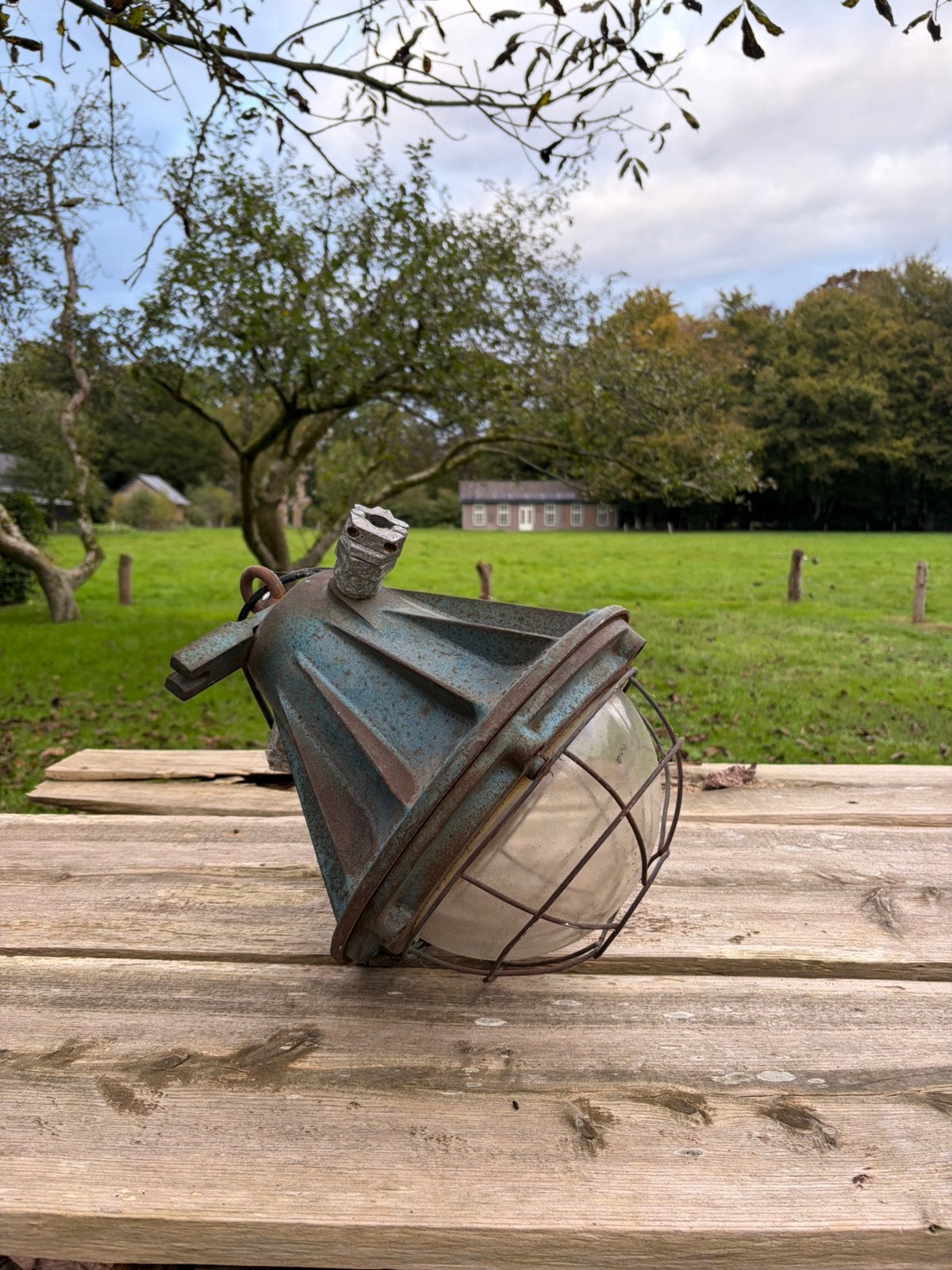 Scheepslamp, Ophalen, Gebruikt, Industrieel, vintage, E27 (groot)