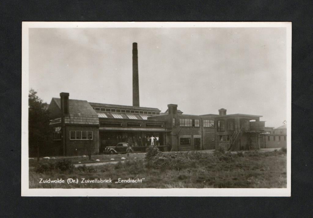 Zuidwolde Drenthe Zuivelfabriek De Eendracht 1947., Verzamelen, Ophalen of Verzenden, 1940 tot 1960, Ongelopen, Drenthe