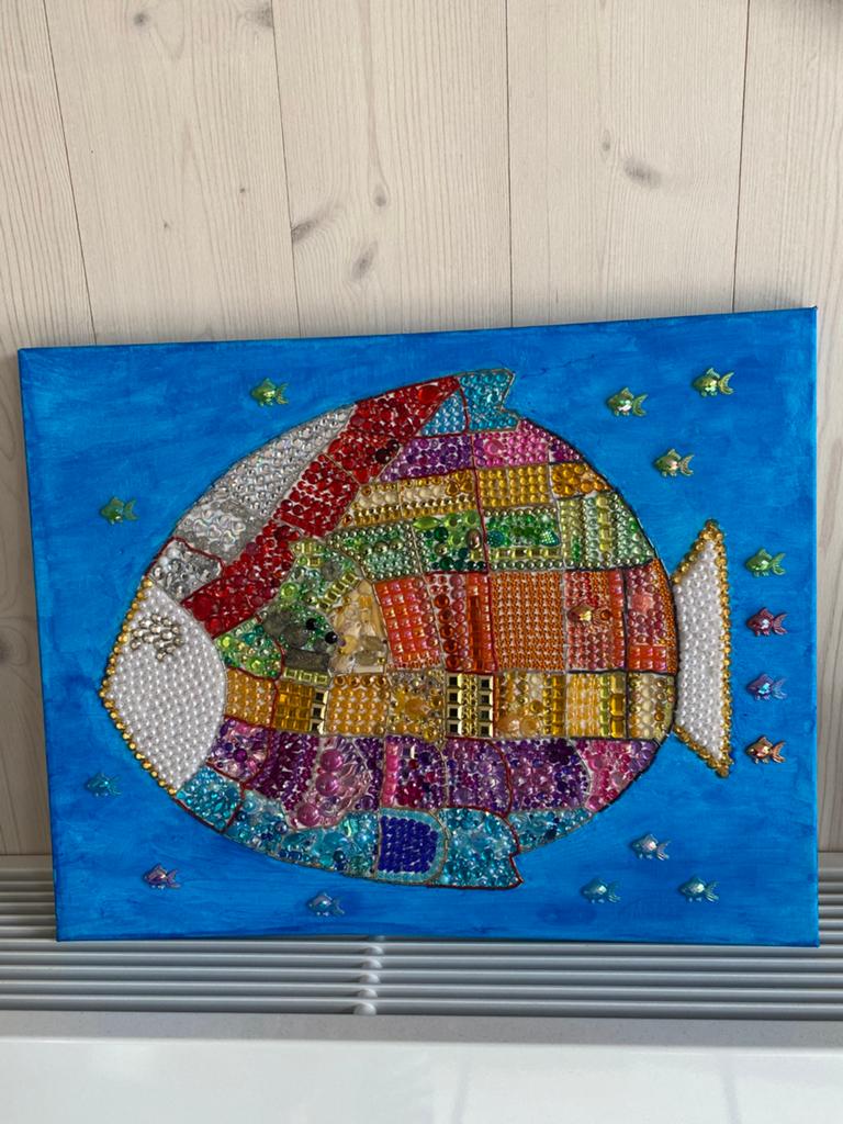Uniek kunststukje, Antiek en Kunst, Kunst | Schilderijen | Abstract, Ophalen of Verzenden