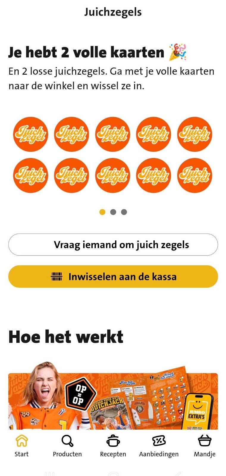 2 volle spaarkaarten (digitaal) jumbo juichzegels, Ophalen of Verzenden, Winkel, Super of Benzinepomp, Volle spaarkaart