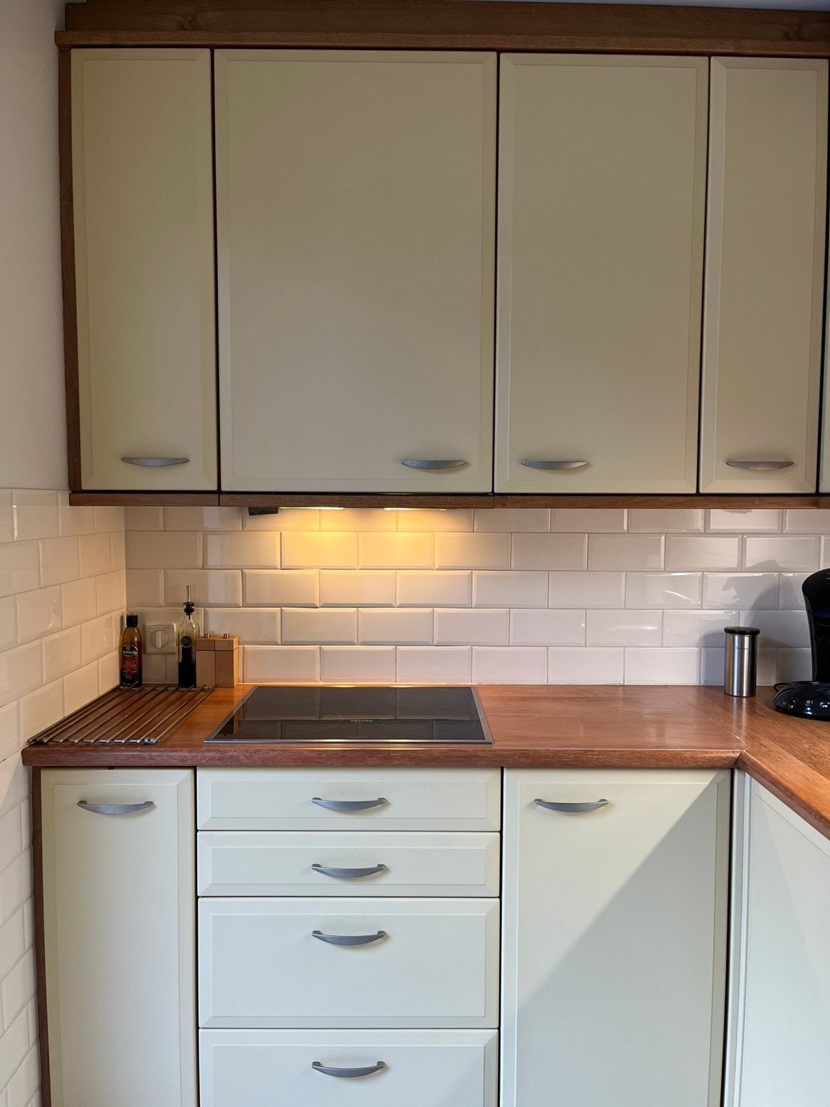 Gebruikte keuken, Huis en Inrichting, Keuken | Complete keukens, Gebruikt, Hoekkeuken, Geel, Kunststof, Ophalen