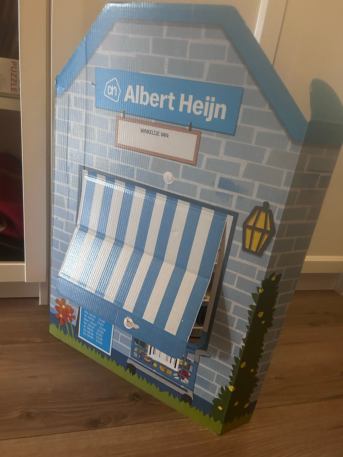 Speelhuisje Albert Heijn met miniatuur boodschappen, Ophalen of Verzenden, Gebruikt