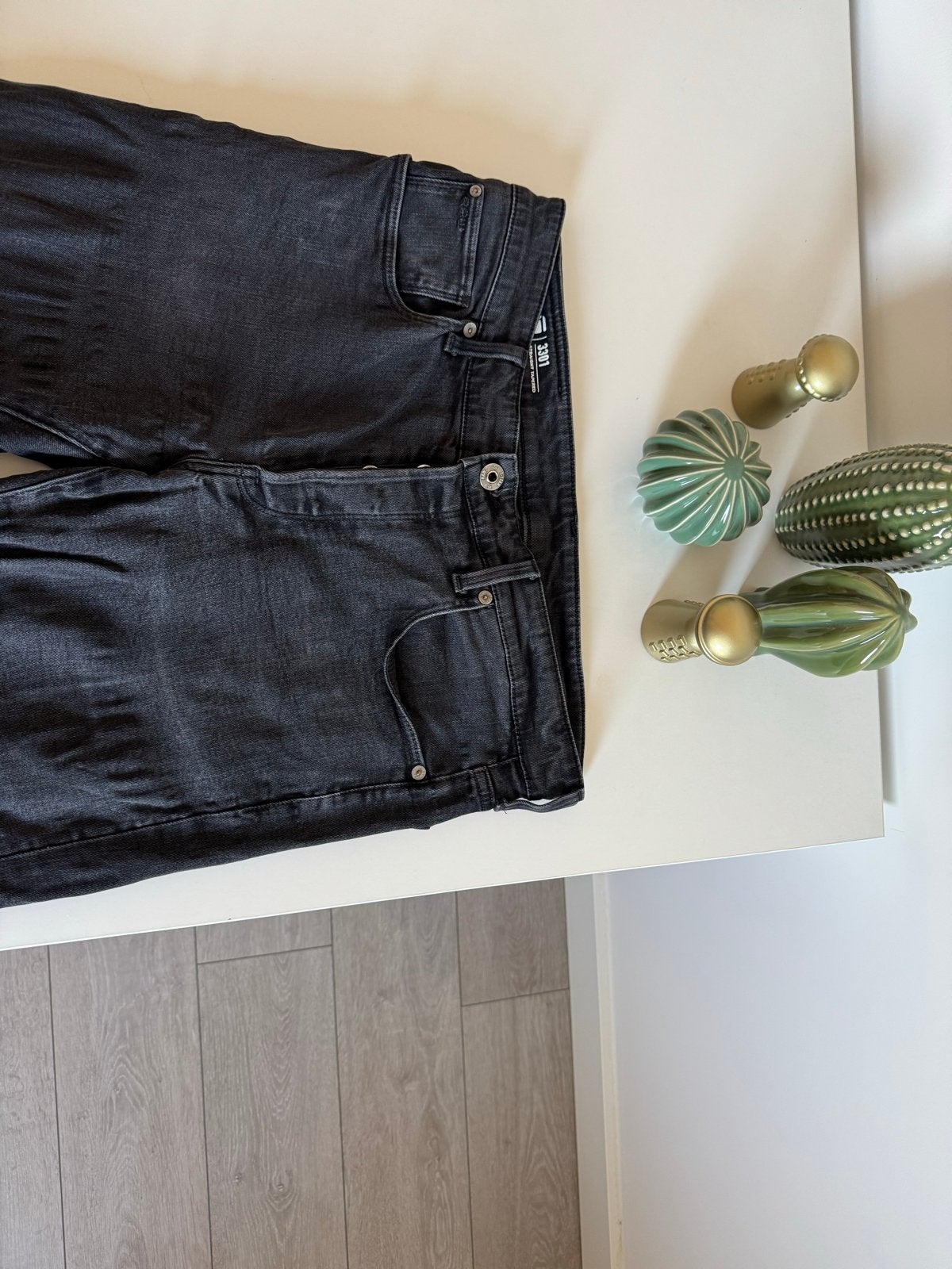 G-Star RAW 3301 Straight Tap Jeans W33 L36, Kleding | Heren, Spijkerbroeken en Jeans, Ophalen of Verzenden, Gedragen, Zwart, W33 - W34 (confectie 48/50)