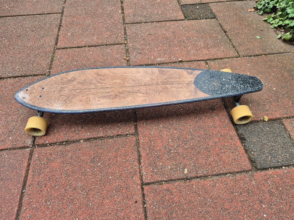 Longboard 1 meter lang - Uniek design, Ophalen of Verzenden, Zo goed als nieuw, Skateboard, Longboard