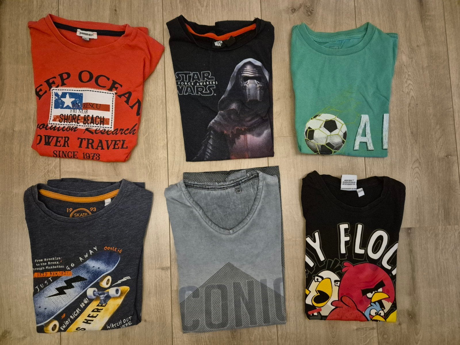 6 T-shirts voor jongens, maat 134/140, Kinderen en Baby's, Kinderkleding | Maat 134, Ophalen of Verzenden, Gebruikt, Jongen, Shirt of Longsleeve