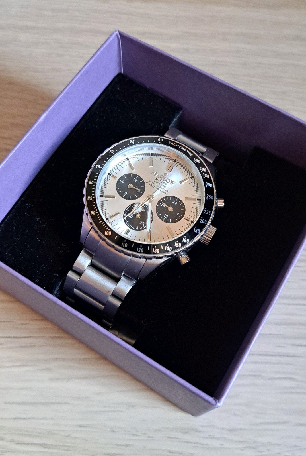 Marlow Miller heren horloge, Overige merken, Staal, Staal, Polshorloge