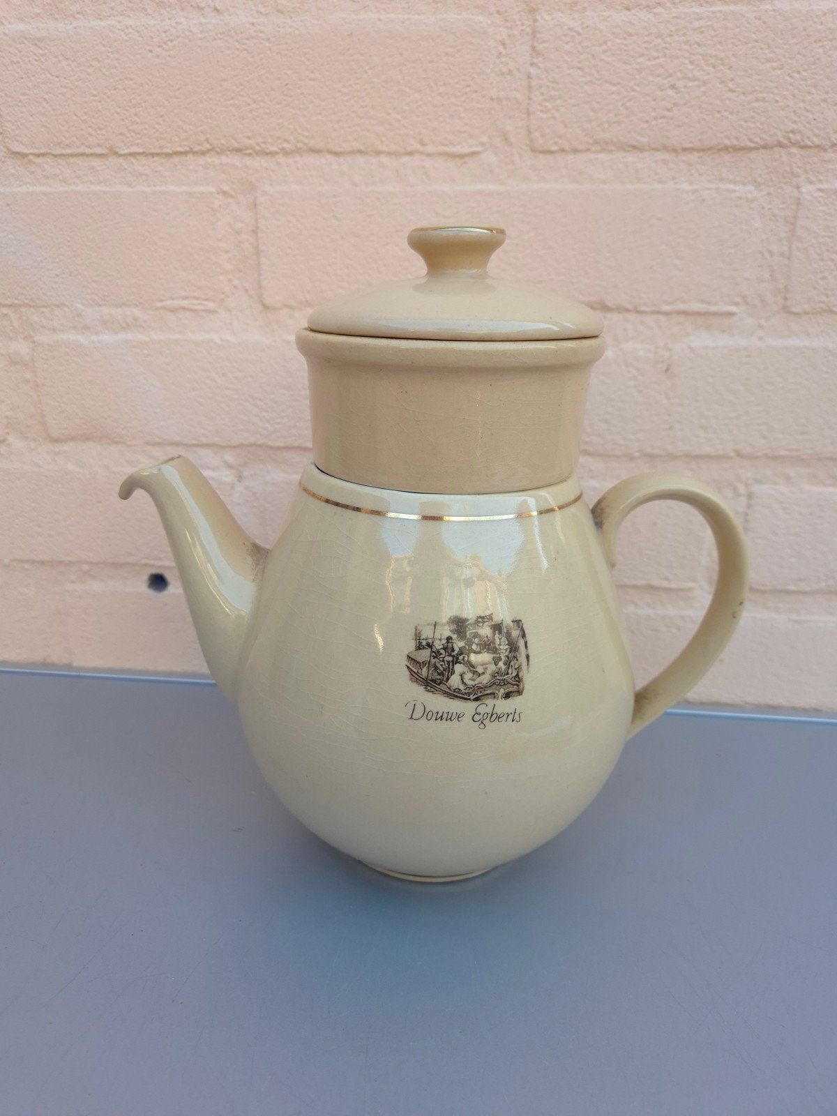 Douwe Egberts koffiepot met filter., Ophalen of Verzenden