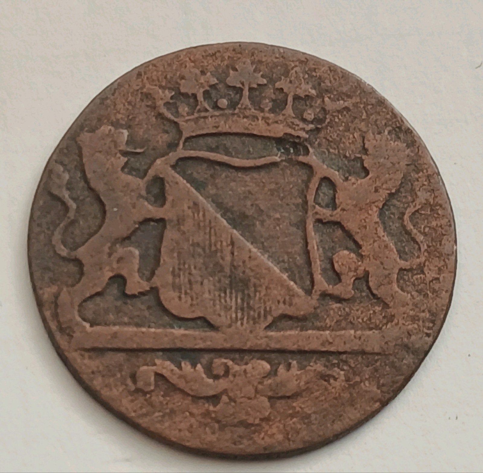 Stad Utrecht 1 Duit 1789 Oude Antieke Munt Nederland Provinc, Ophalen of Verzenden, Vóór koninkrijk, Overige waardes