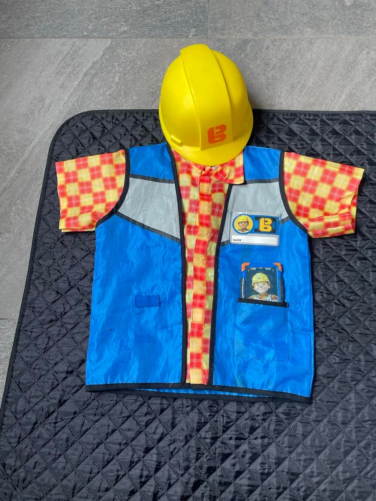 Bob de Bouwer verkleedset met helm, Ophalen, Gebruikt, 110 t/m 116, Jongen