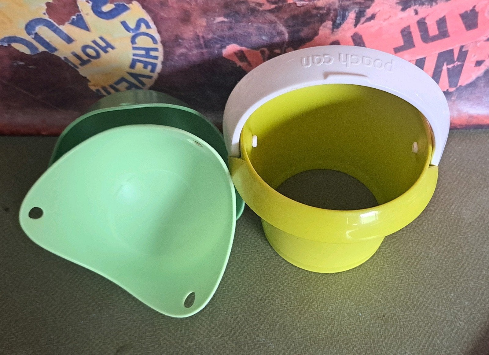 Set van 3 poach pod / can - perfect gepocheerde eieren, Kunststof, Onbekend, Ophalen of Verzenden, Onbekend