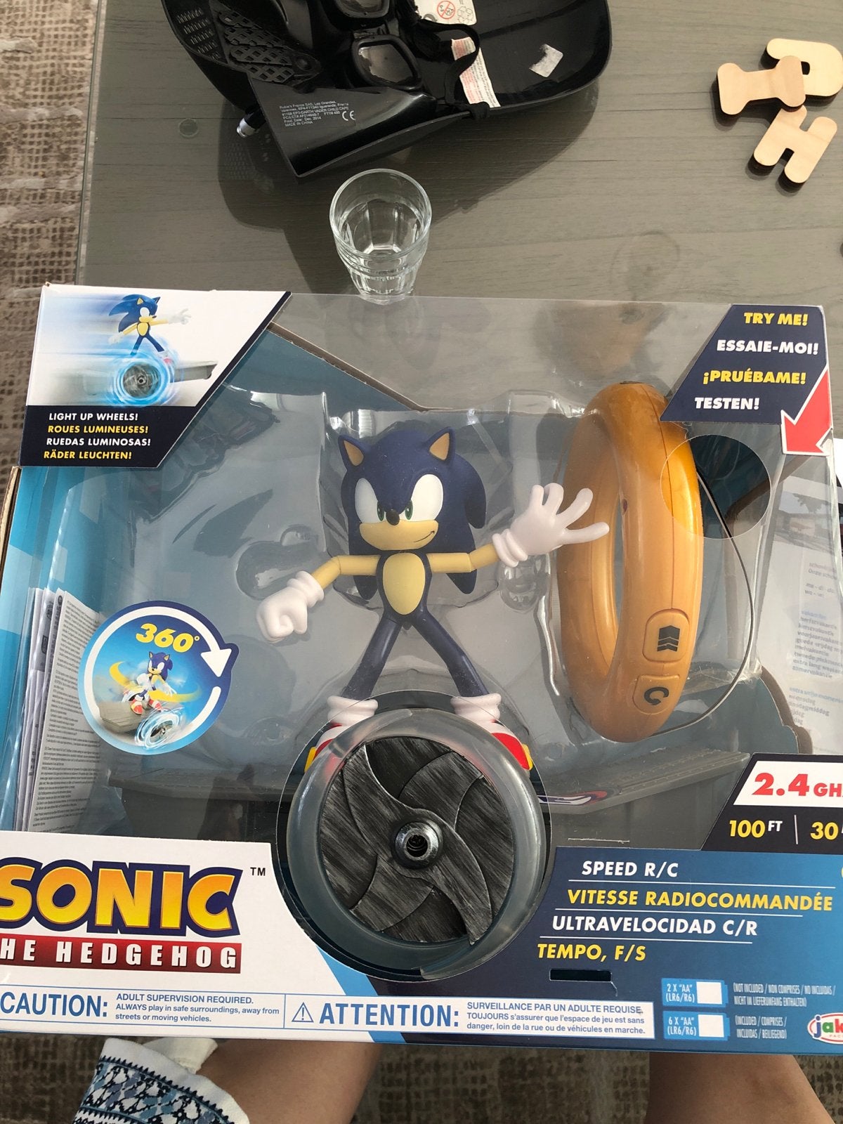 Sonic the Hedgehog Speed R/C met lichtgevende wielen, Ophalen of Verzenden, Nieuw