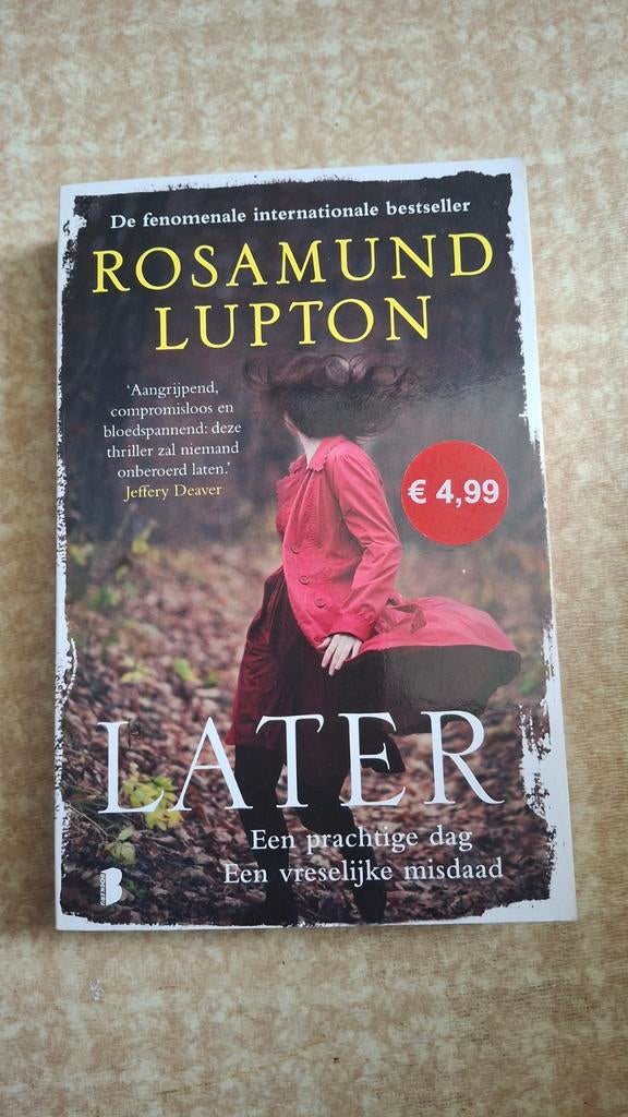 Later - Rosamund Lupton (Thriller), Ophalen of Verzenden, Zo goed als nieuw, Rosamund Lupton, Europa overig