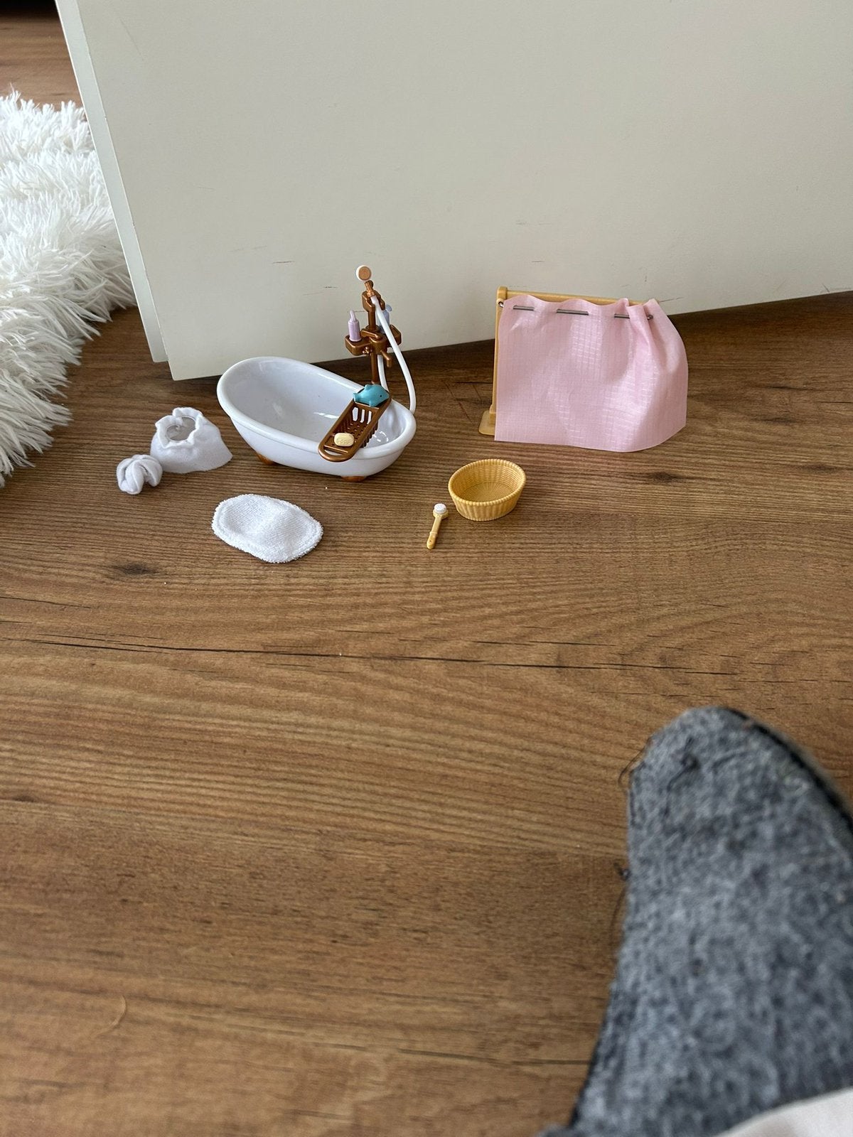 Sylvanian Familie Bath Shower set mist spons en speeltje, Verzamelen, Ophalen of Verzenden, Gebruikt