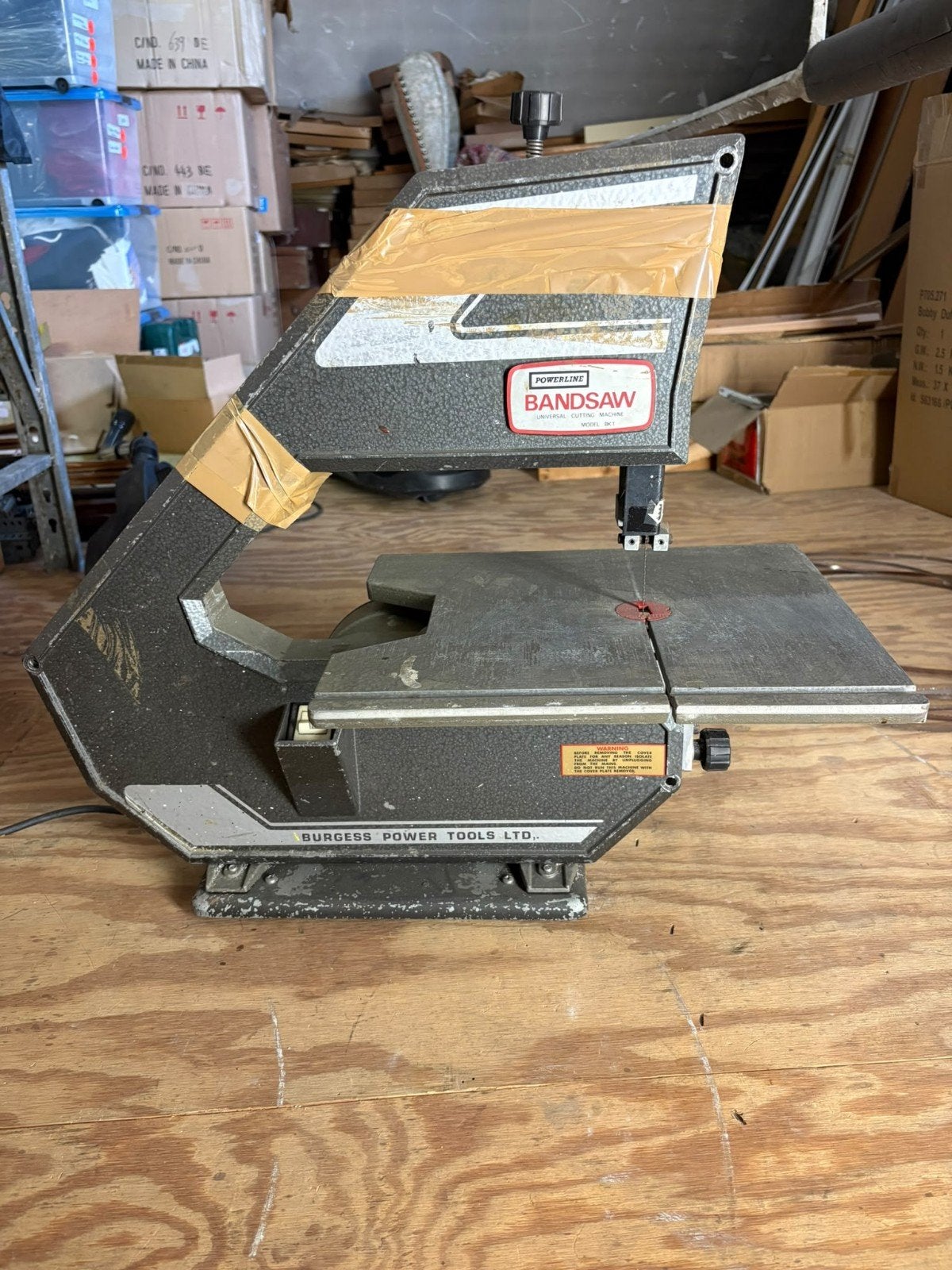 Burgess Power Tools Lintzaag - Powerline Bandsaw BK1, Minder dan 30 mm, Gebruikt, Ophalen of Verzenden, Burgess Power Tools