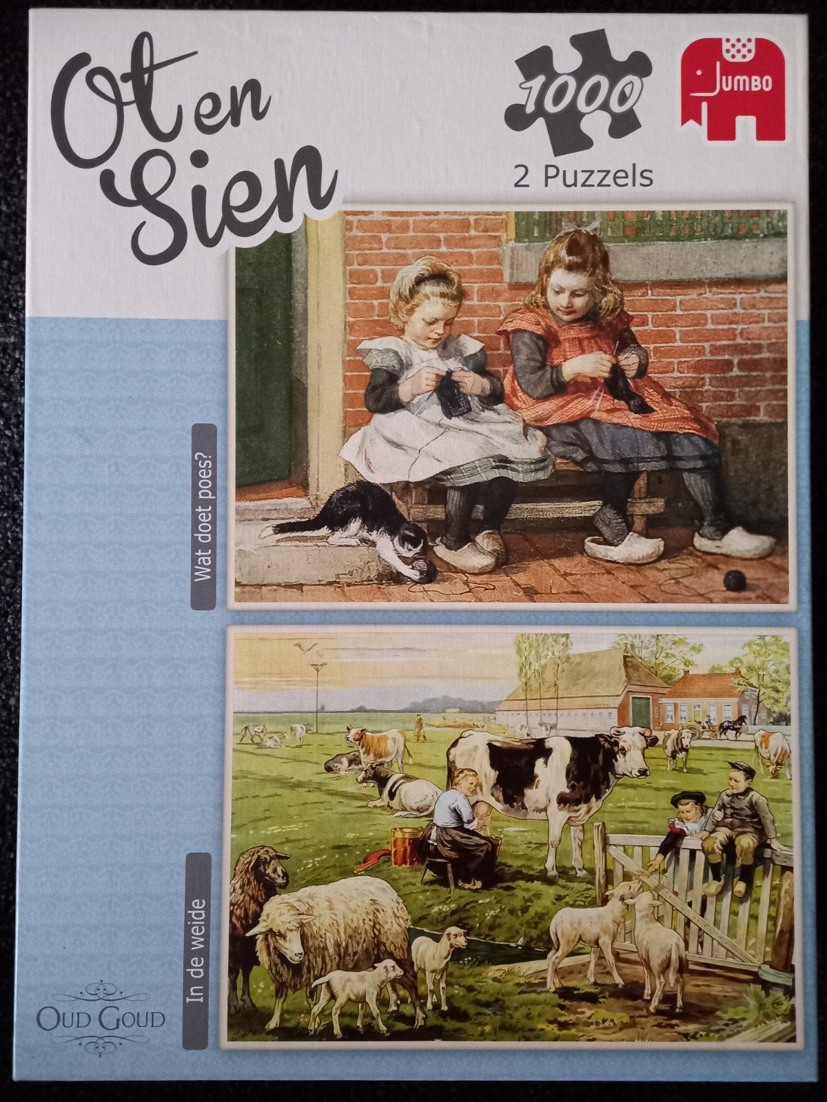 Jumbo Ot en Sien puzzels 1000 stukjes, Ophalen of Verzenden, 500 t/m 1500 stukjes, Legpuzzel