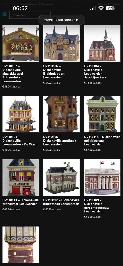 Dickensville huisjes nieuw, Verzamelen, Beelden en Beeldjes, Nieuw, Overige typen, Ophalen of Verzenden