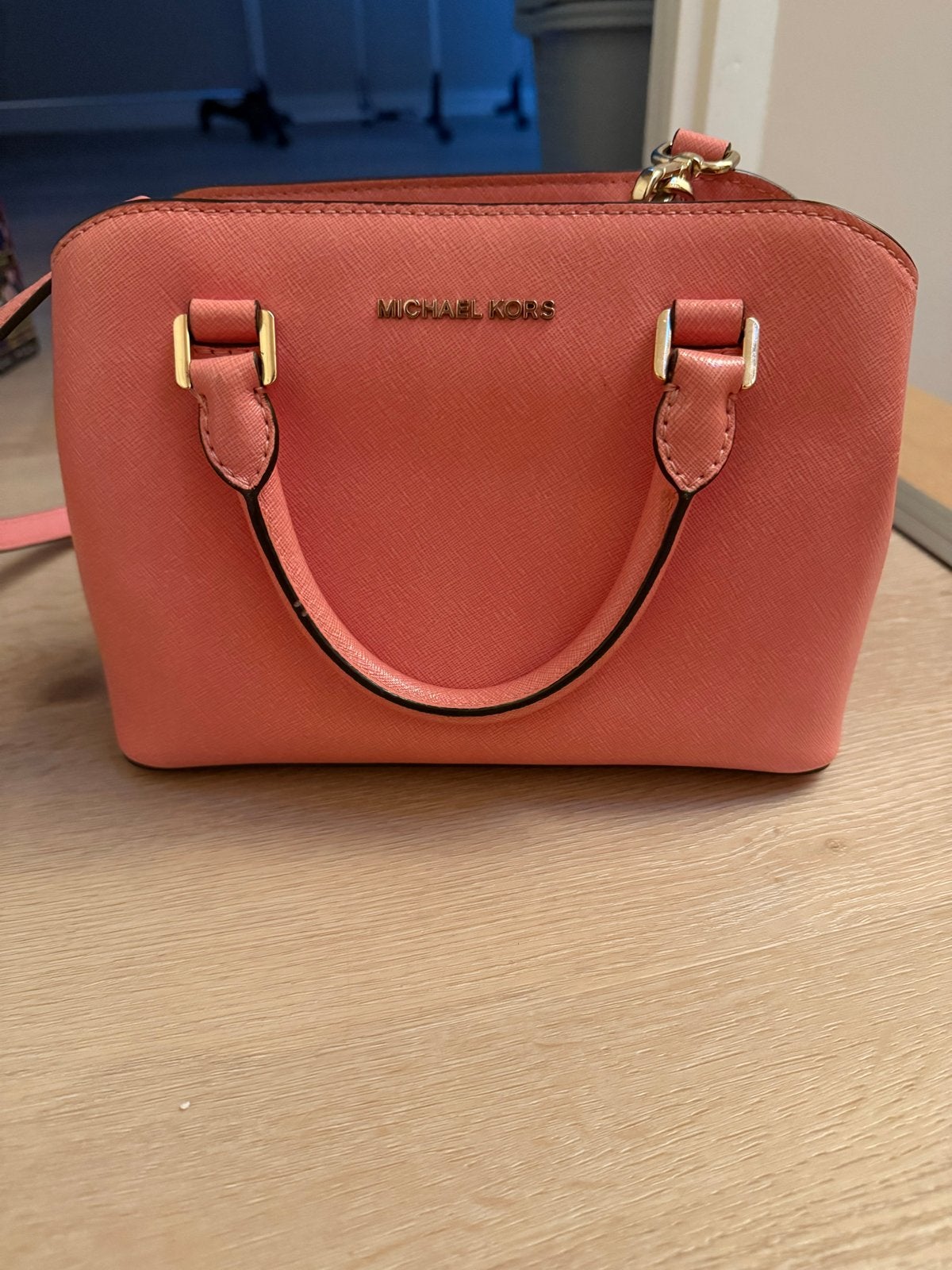 Michael Kors Handtas Koraalroze, Sieraden, Tassen en Uiterlijk, Ophalen, Zo goed als nieuw, Roze, Handtas