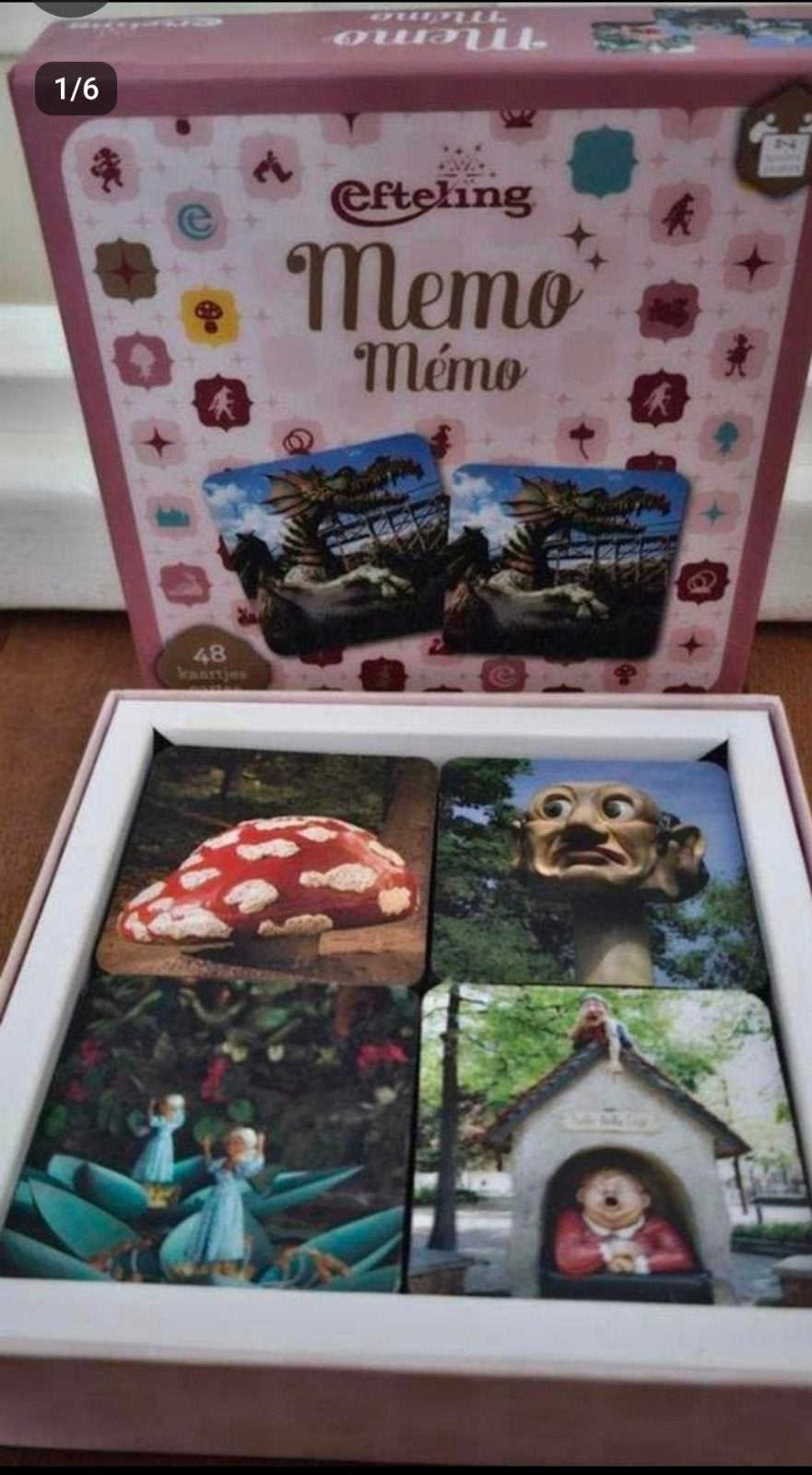 Efteling memory- Als nieuw- beelden uit park- verzend ook, Vijf spelers of meer, Ophalen, Zo goed als nieuw