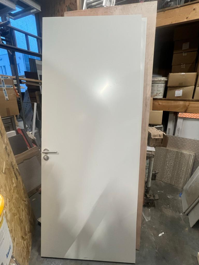2 kamerdeuren - Wit, inclusief klink, Gebruikt, 80 tot 100 cm, Binnendeur, Ophalen of Verzenden