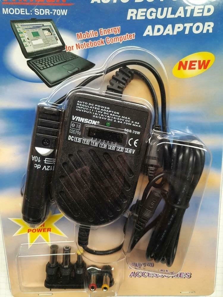 Vanson SDR-70w universeel adapter Auto 12V DC Power., Vanson, Ophalen of Verzenden, Zo goed als nieuw, NA