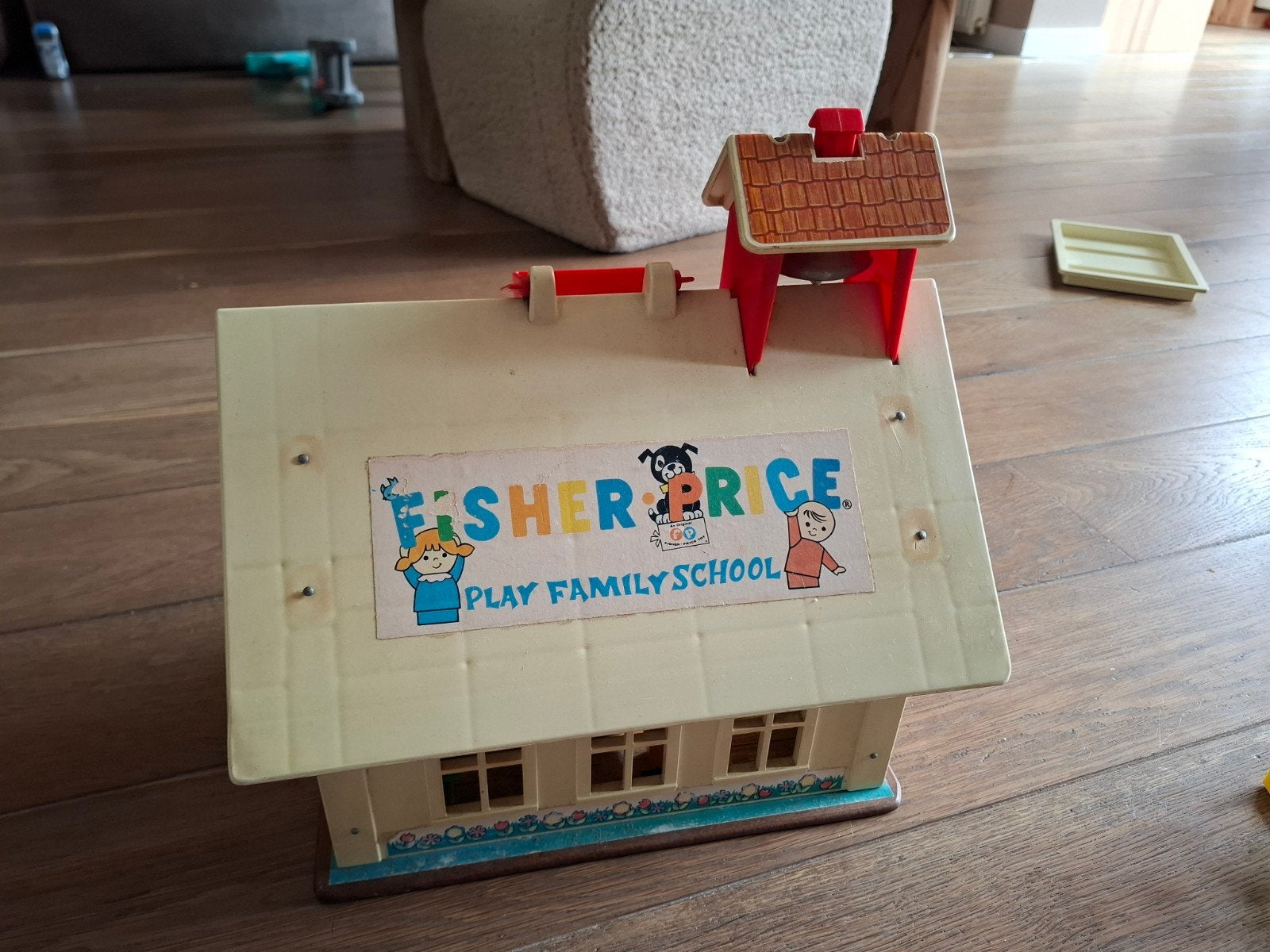 Vintage Fisher-Price School met accessoires, Kinderen en Baby's, Speelgoed | Fisher-Price, Ophalen of Verzenden, Gebruikt, Speelset