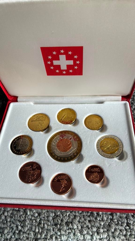 Zwitserland luxe probe set euro’s, Ophalen of Verzenden, Overige materialen