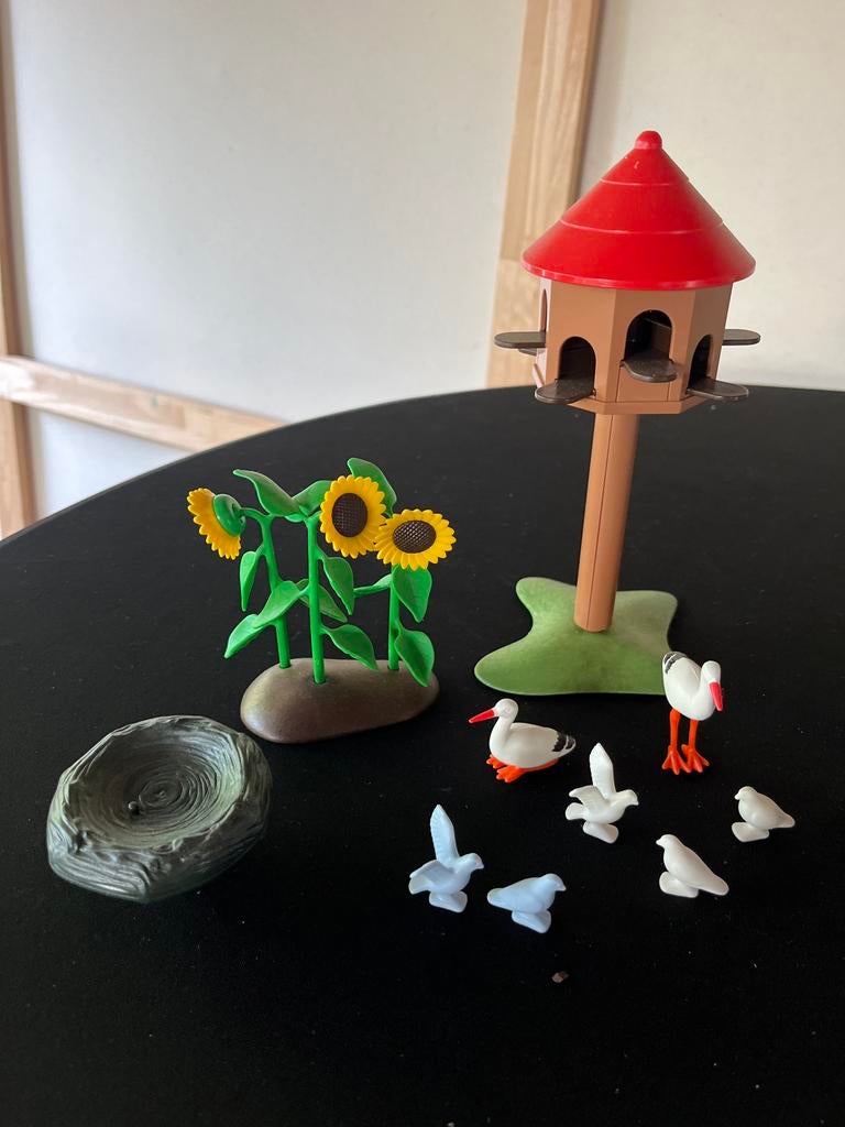 Playmobil 7027 Duiventil met ooievaarsnest en zonnebloemen, Verzenden, Zo goed als nieuw, Complete set