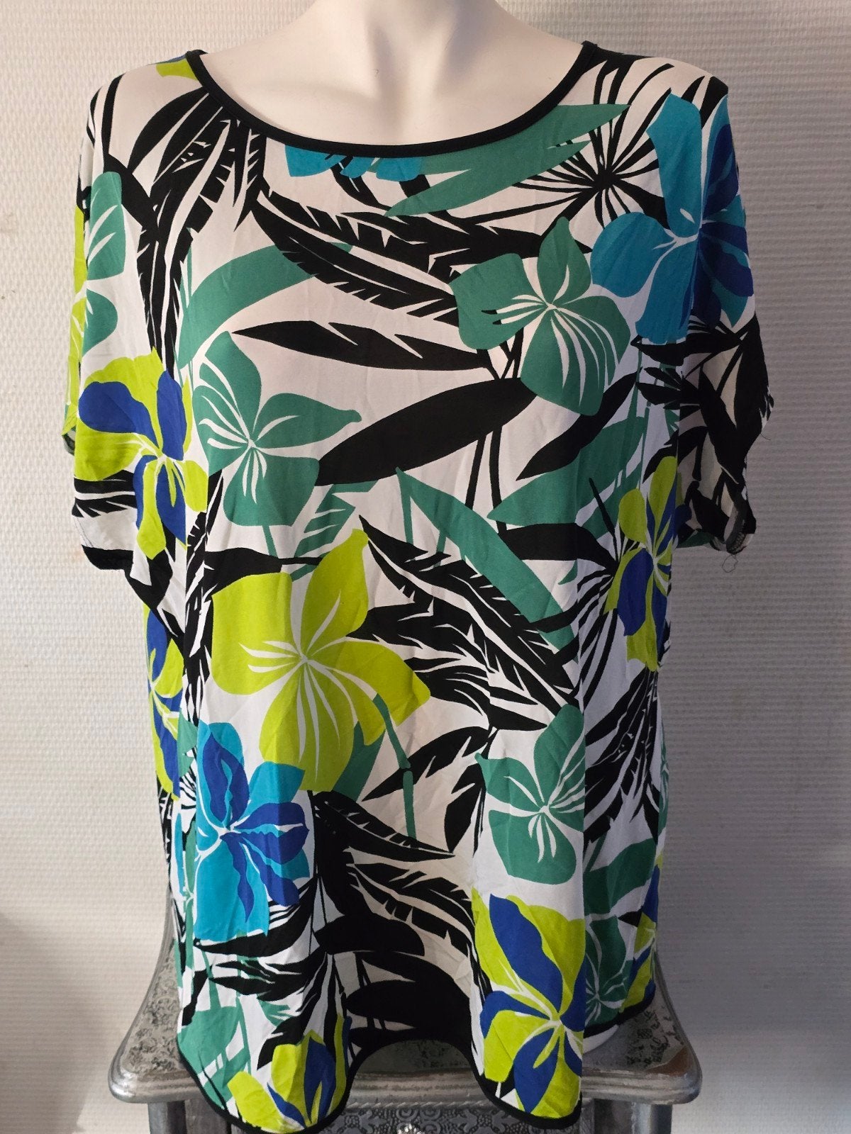 Verpass dames T-shirt  met Tropische Print - Maat 46/48 (XL), Kleding | Dames, T-shirts, Verpass, Meerkleurig, Maat 46/48 (XL) of groter