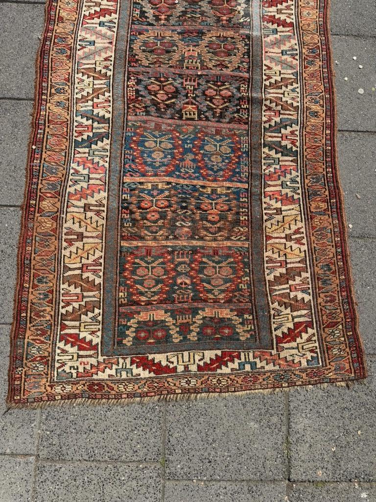 Antike Perzisch Tapijt Kurdistan (Antique runner) 290x110 cm, Gebruikt, Wol, 200 cm of meer, Ophalen of Verzenden