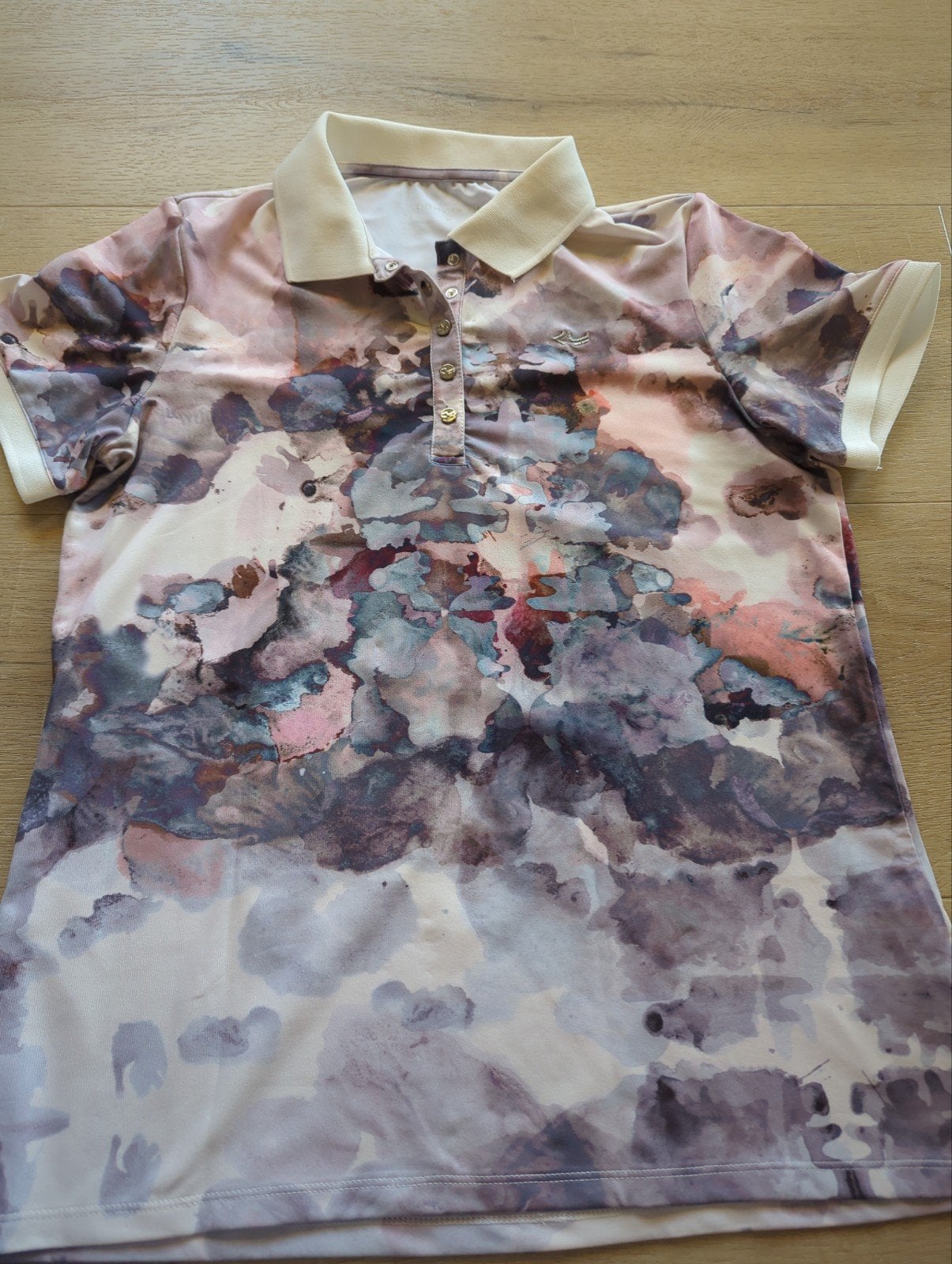Dames Golf polo vh merk Rohnisch in maat 38/M, Kleding | Dames, Maat 38/40 (M), Beige, Overige typen, Ophalen of Verzenden