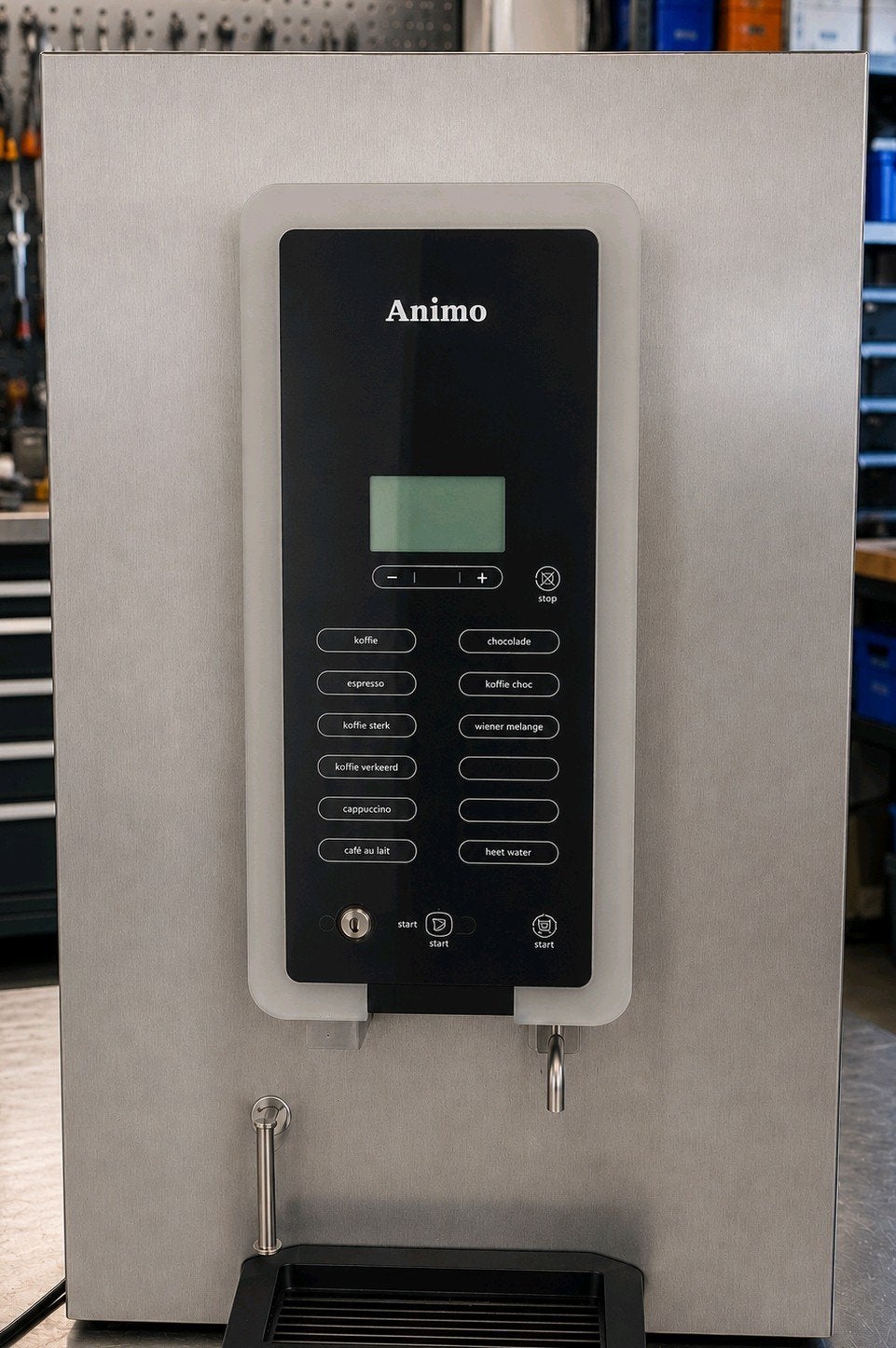 Deur met display Animo Optibean 3 koffiemachine, Ophalen, Animo, Zo goed als nieuw, Volgt