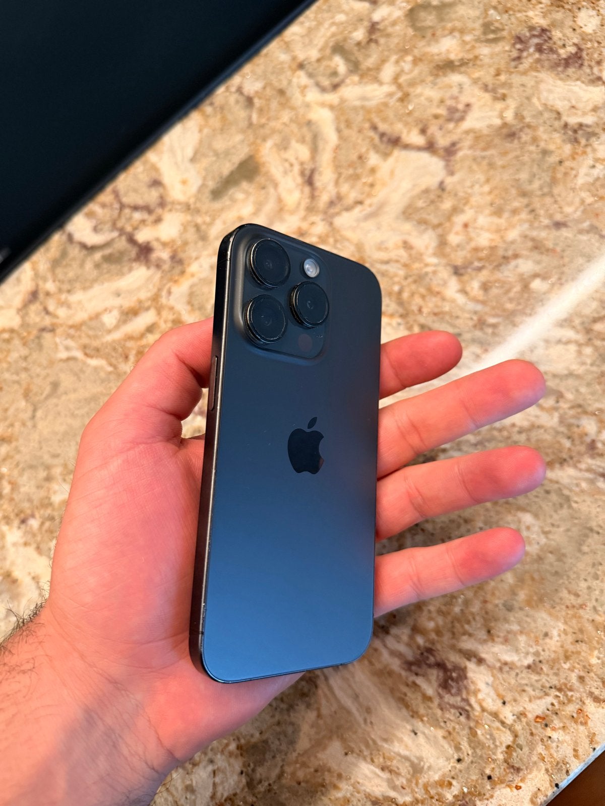 Zo goed als nieuwe iPhone 15 Pro 128, Telecommunicatie, Mobiele telefoons | Apple iPhone, Ophalen, 128 GB, Blauw, IPhone 15 Pro Max