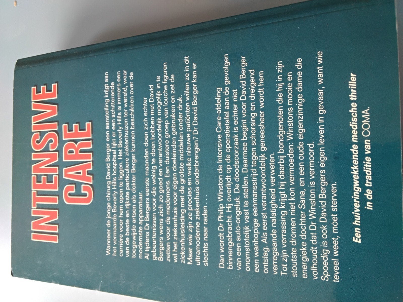 Howard Olgin, Intensive Care, Ophalen of Verzenden, Gelezen