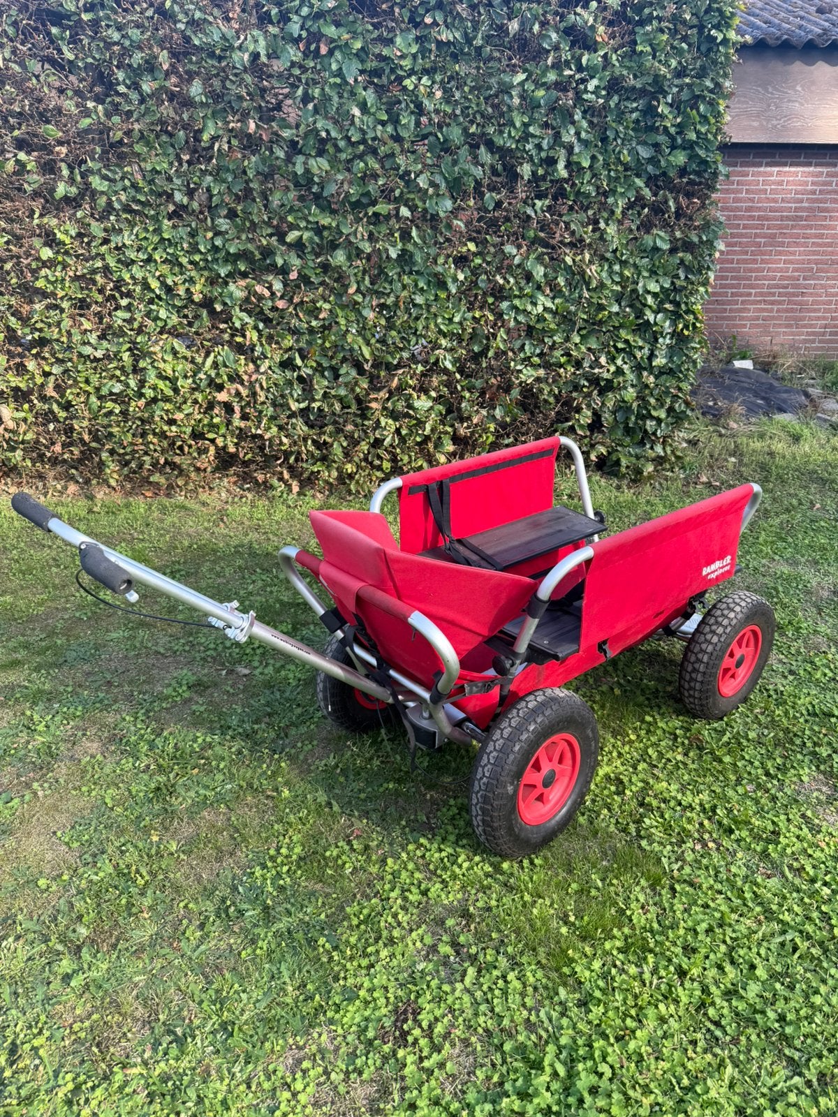 Zeer nette Rambler Explorer bolderwagen met peuterstoel, Caravans en Kamperen, Ophalen, Zo goed als nieuw